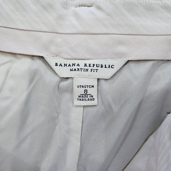 Banana Republic Virgin Wool Blend Martin Fit Bermuda Shorts in Brown Tan Size 6P - Picture 3 of 3